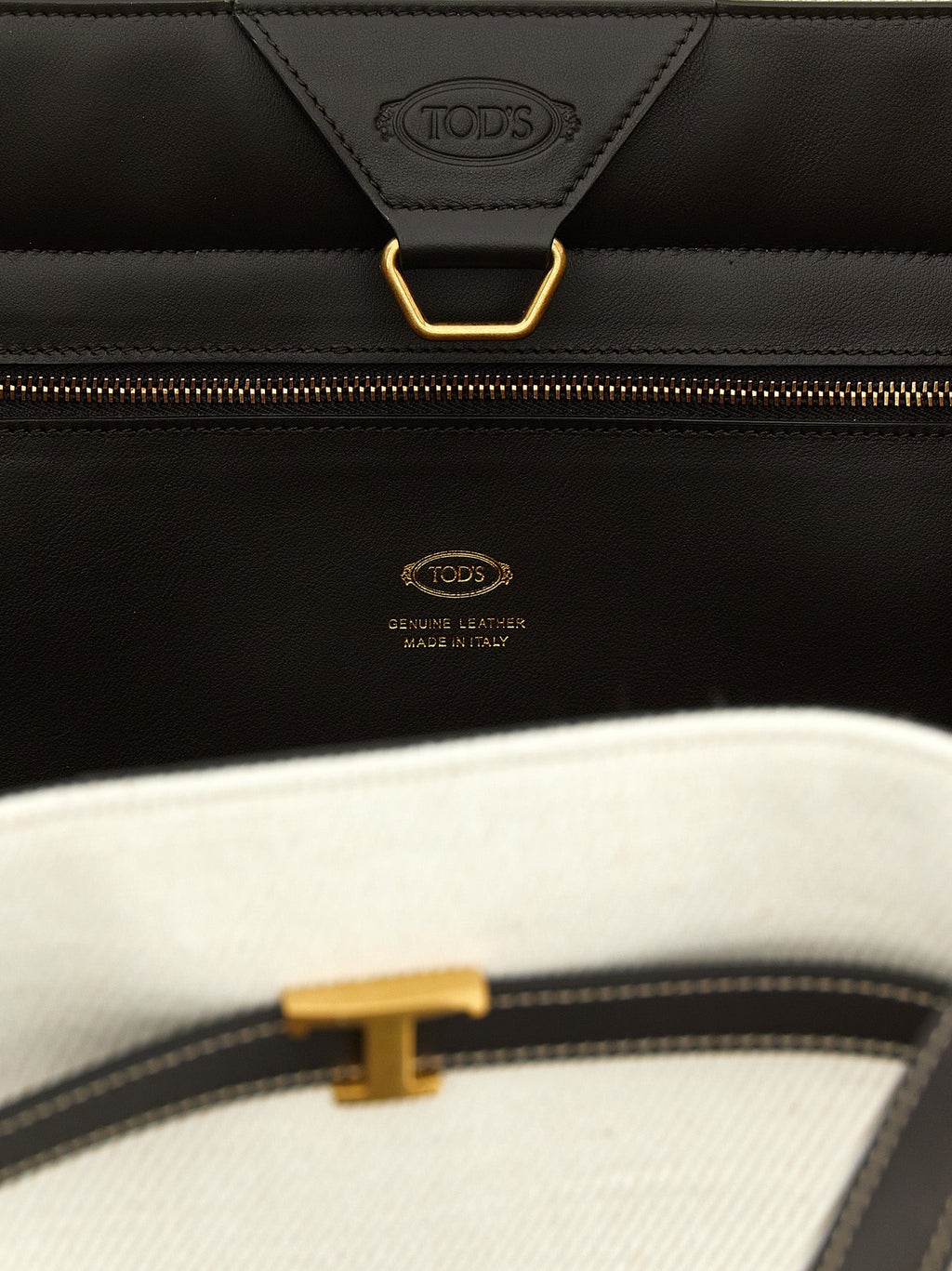 Tod's Multicolor Linen Tote Bag