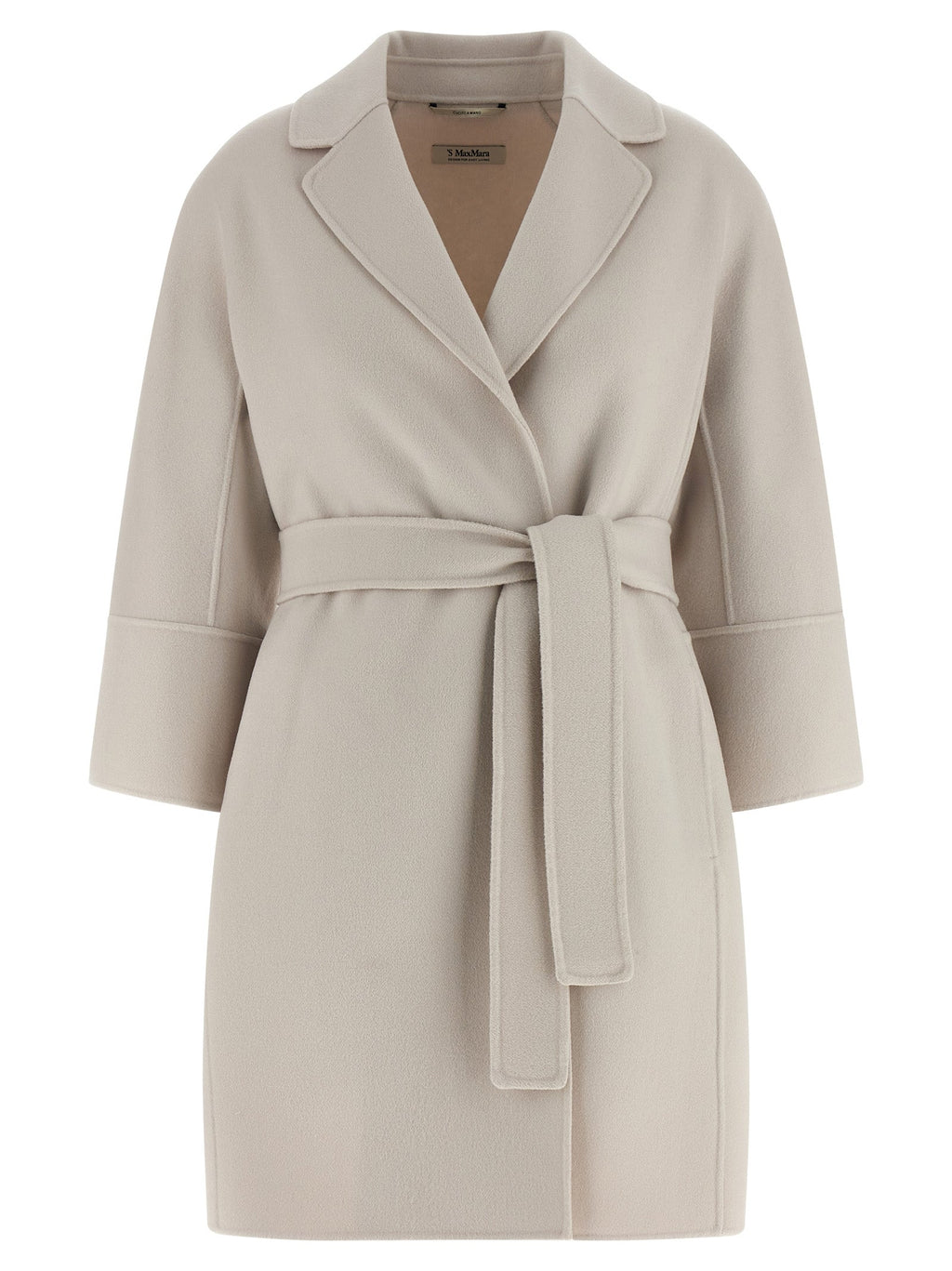 'S Max Mara Beige Virgin Wool Coat