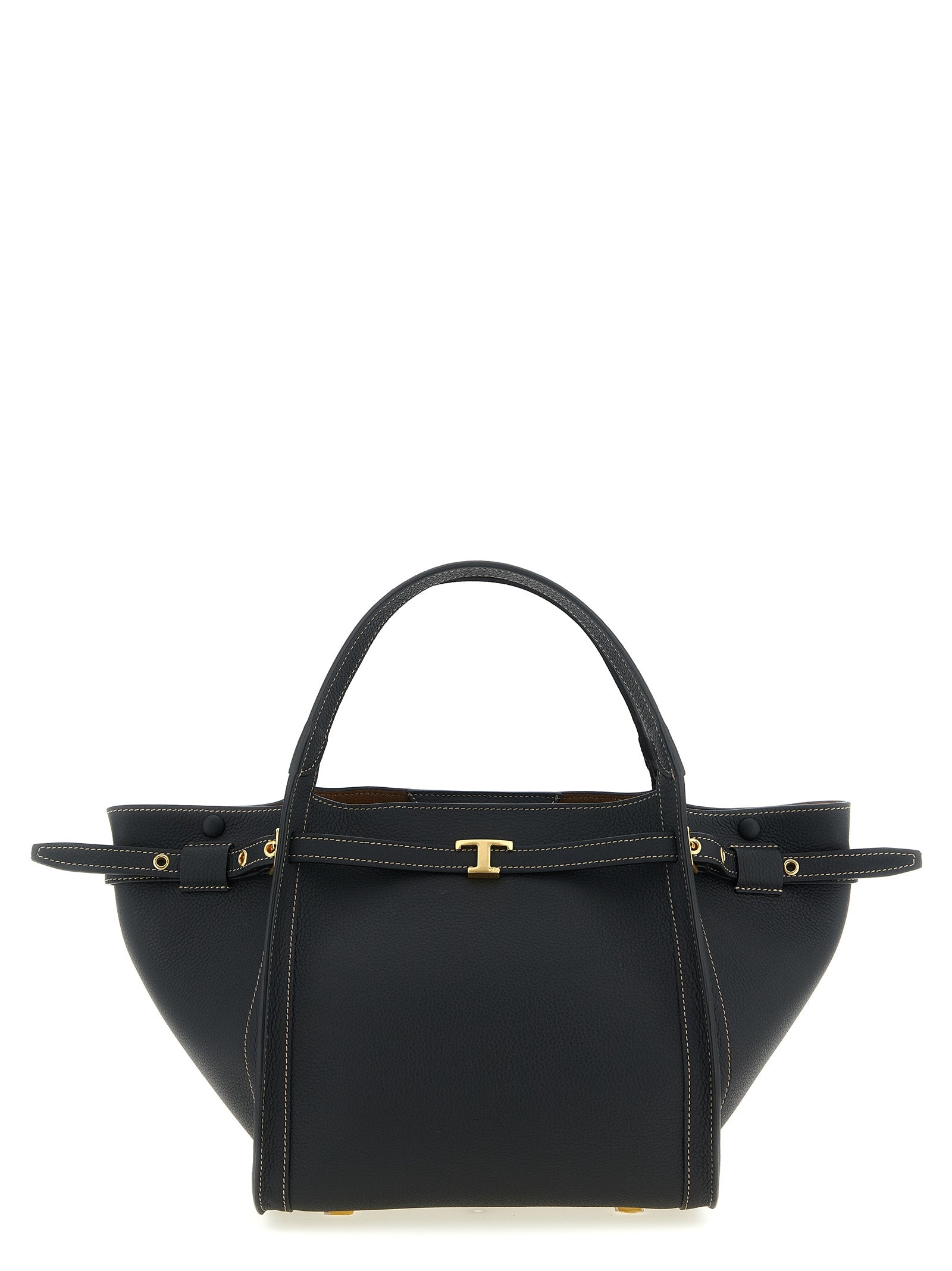 Tod's Black Calfskin Tote Bag