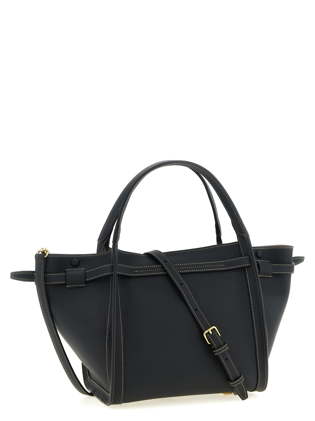 Tod's Black Calfskin Tote Bag