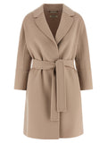 'S Max Mara Beige Virgin Wool Coat