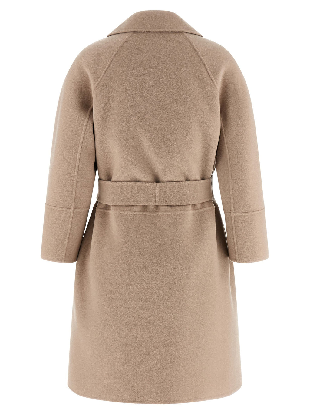 'S Max Mara Beige Virgin Wool Coat
