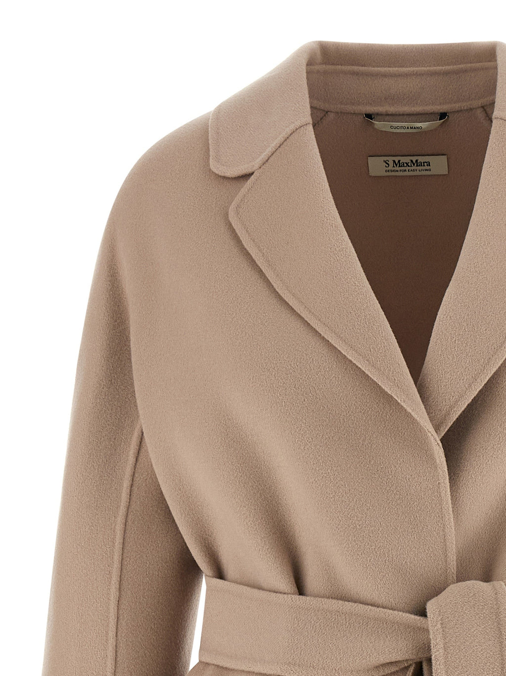 'S Max Mara Beige Virgin Wool Coat