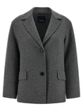 'S Max Mara Gray Virgin Wool Blazer