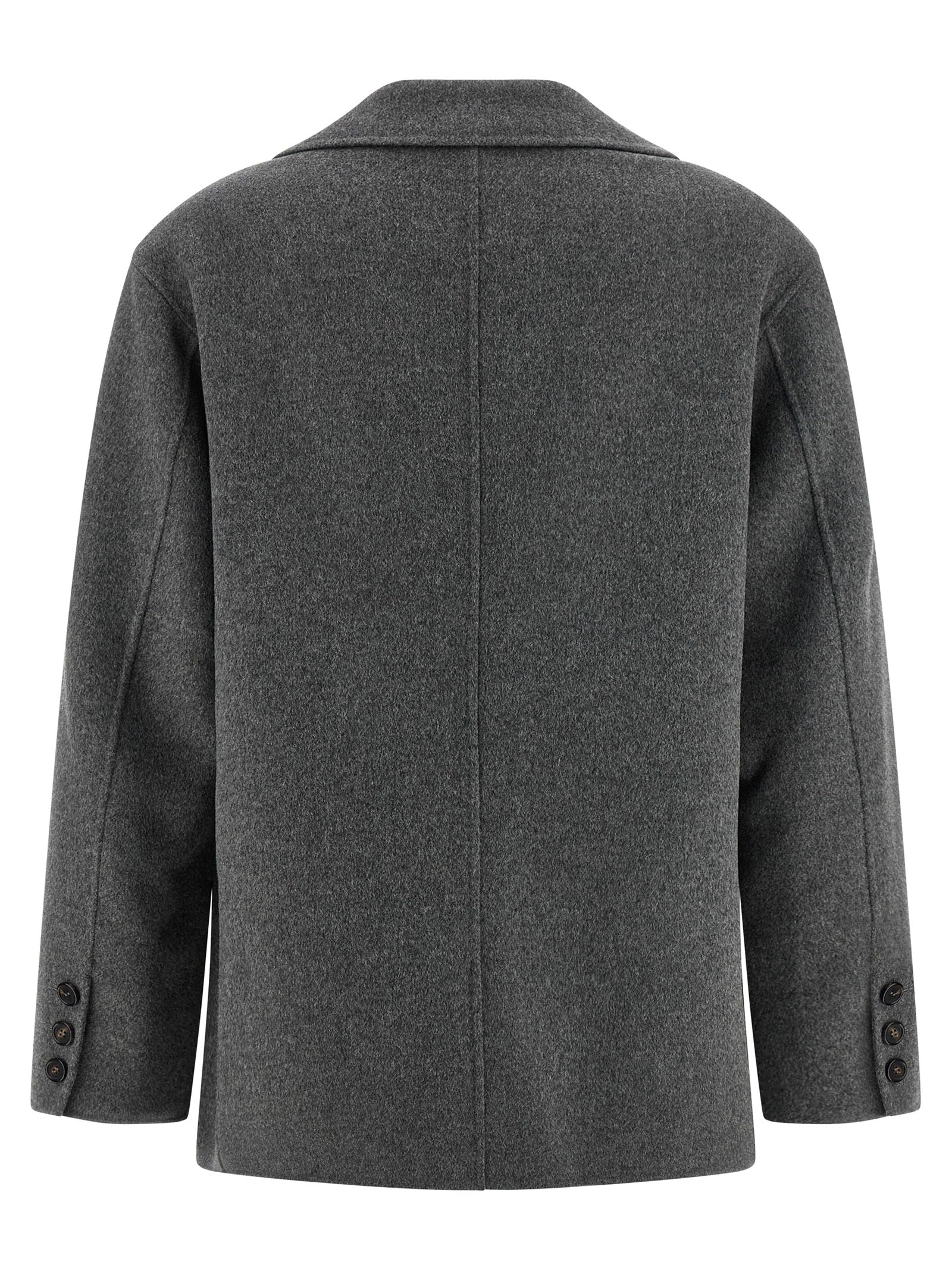 'S Max Mara Gray Virgin Wool Blazer