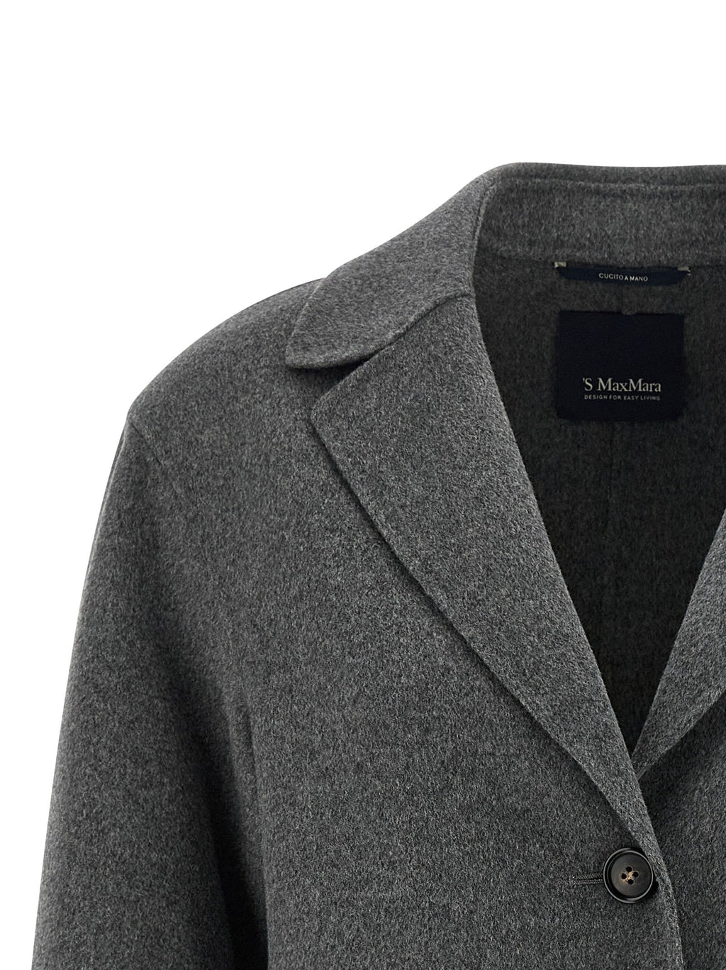 'S Max Mara Gray Virgin Wool Blazer