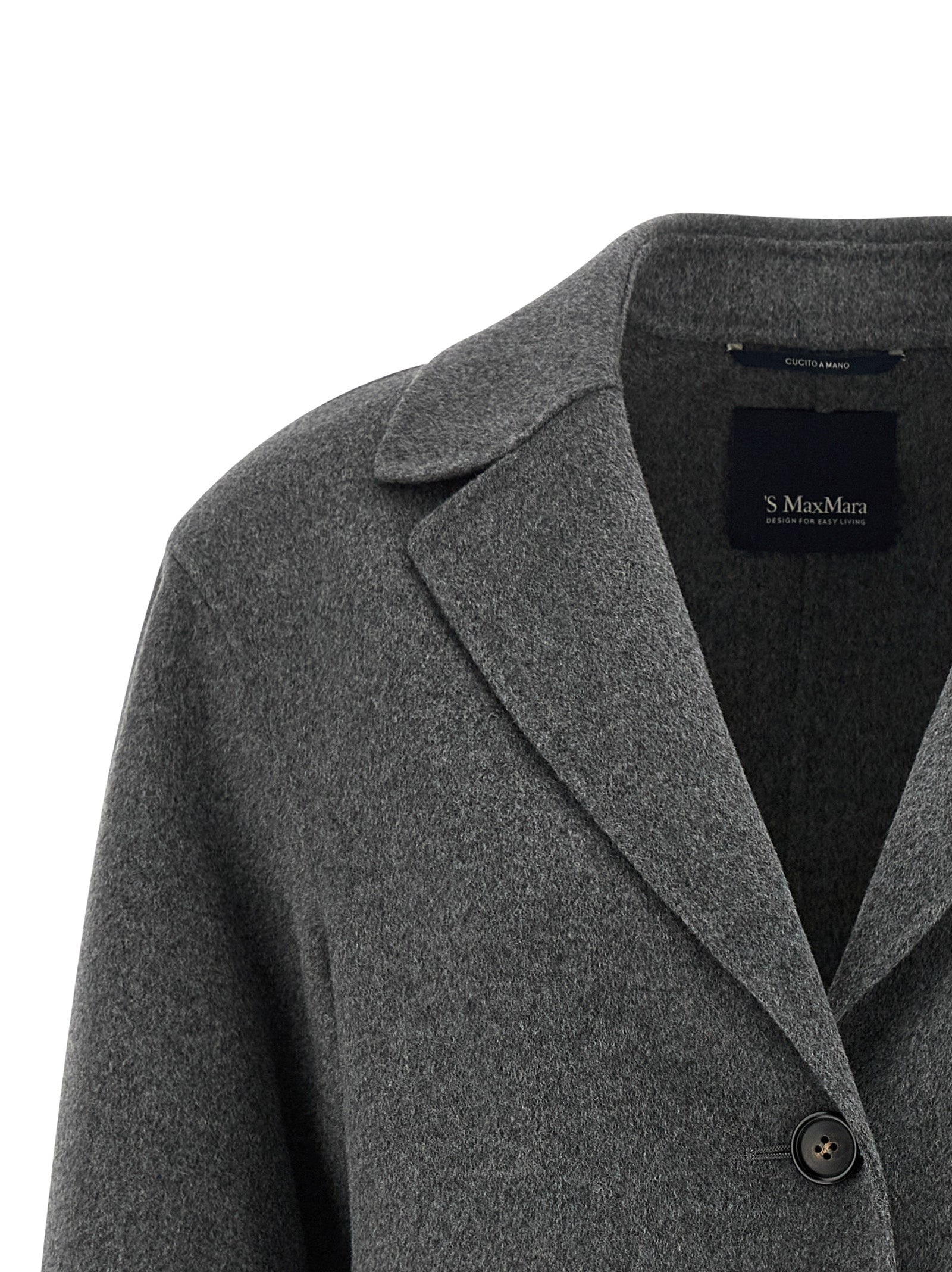 'S Max Mara Gray Virgin Wool Blazer