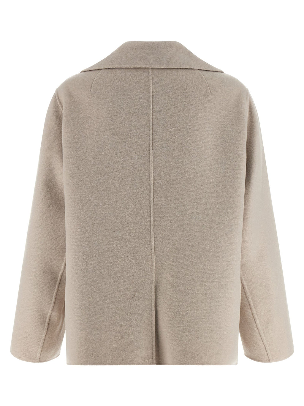 'S Max Mara Beige Virgin Wool Biker Jacket