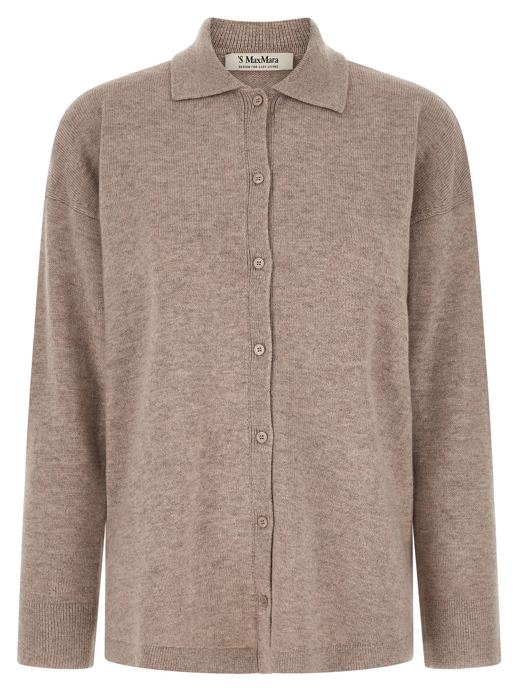 'S Max Mara Beige Wool Cardigan