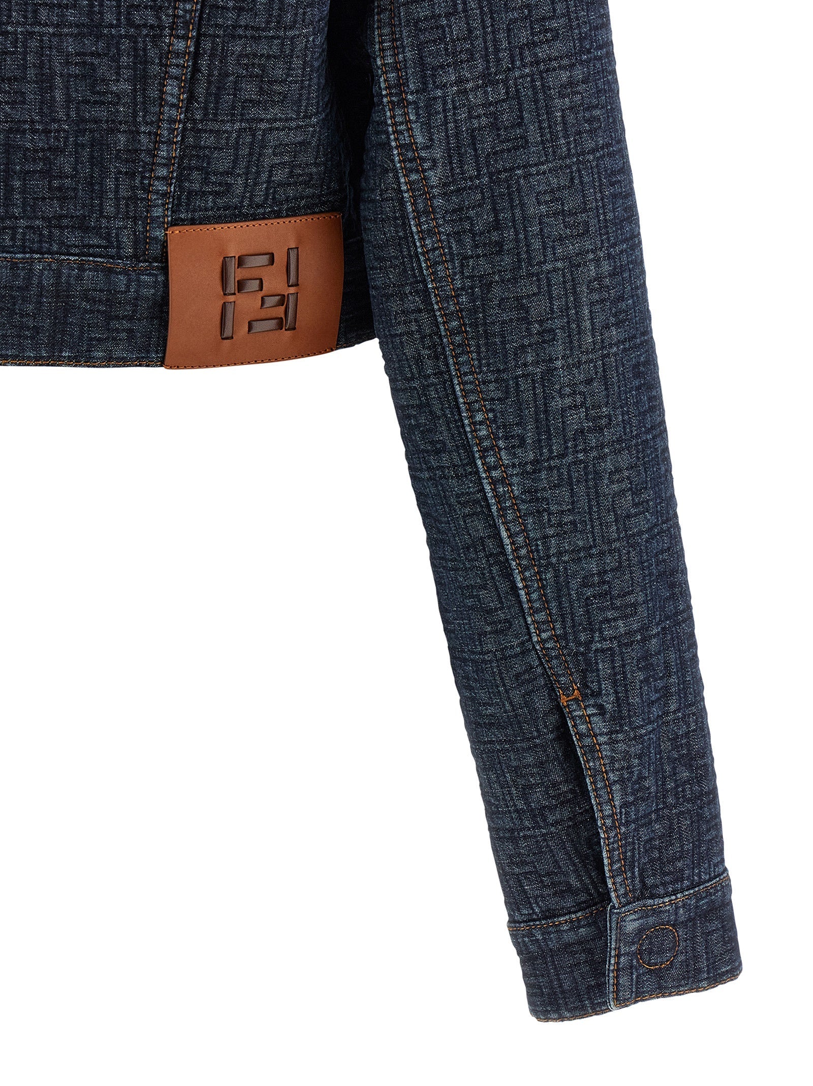 Fendi Blue Cotton Denim Jacket