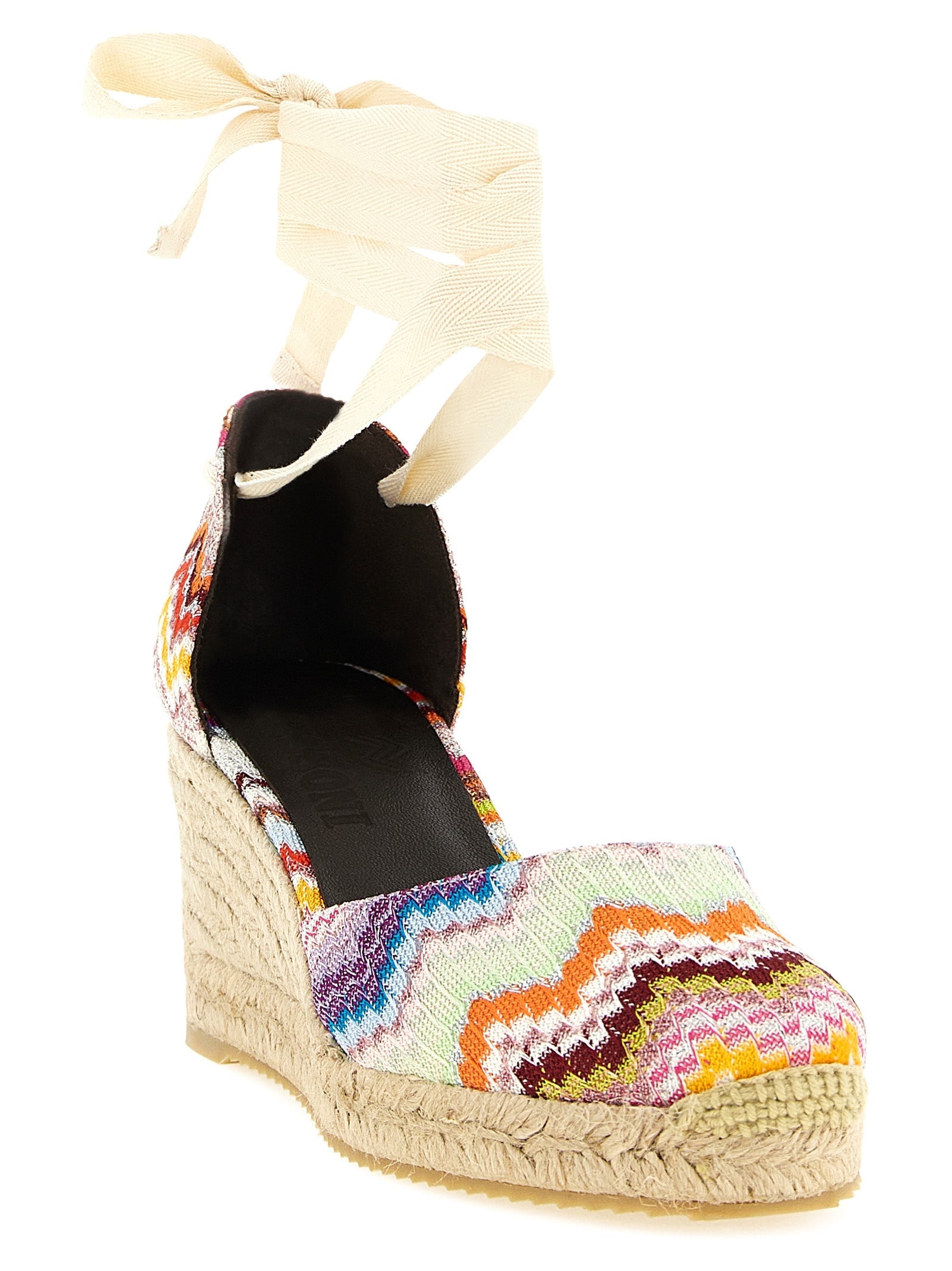 Missoni Multicolor Cowhide Wedge Sandals