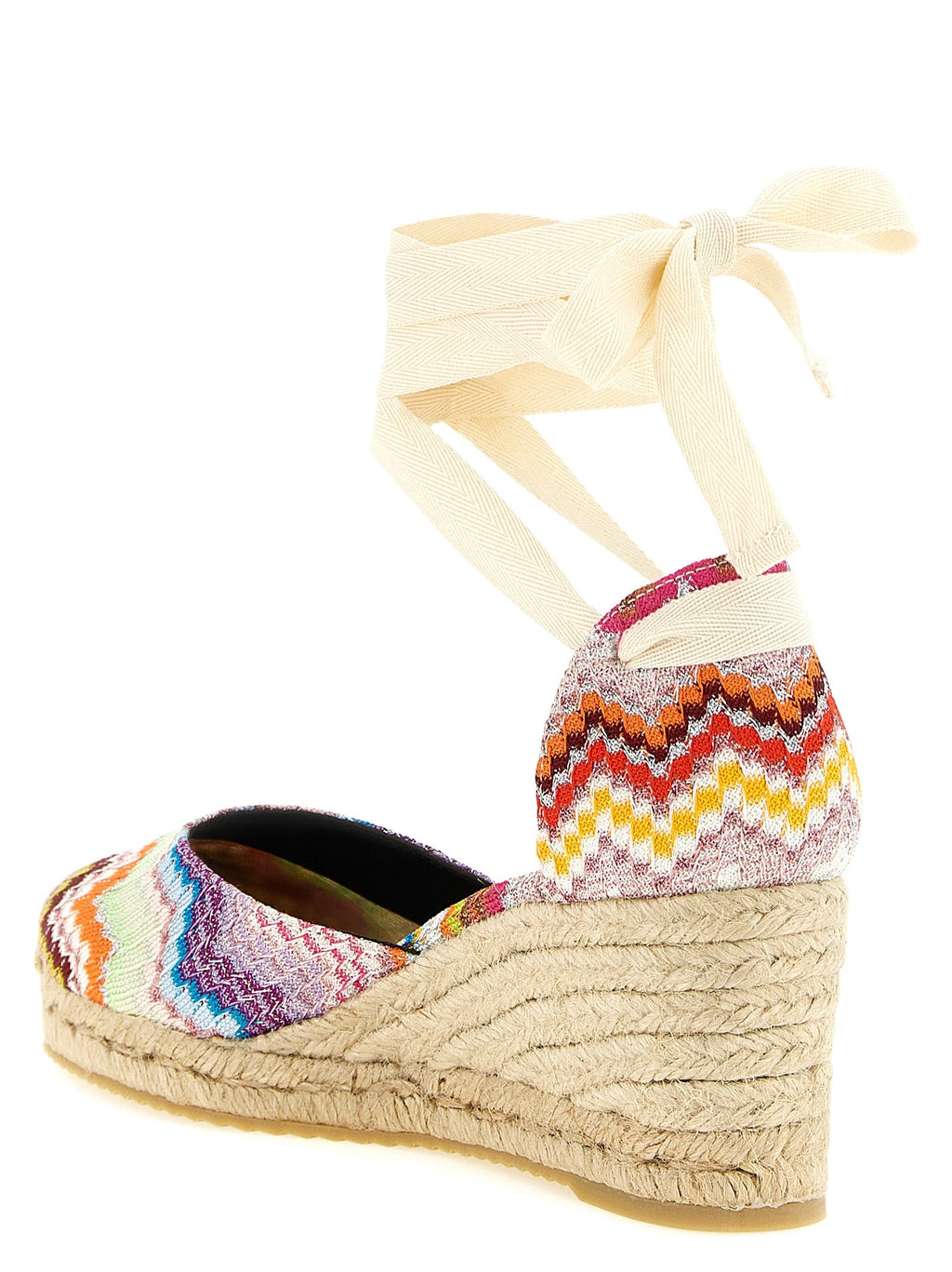 Missoni Multicolor Cowhide Wedge Sandals