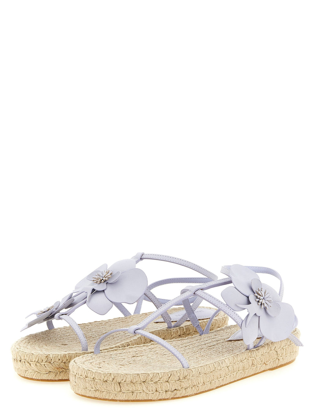 Zimmermann Purple Cowhide Flat Sandals