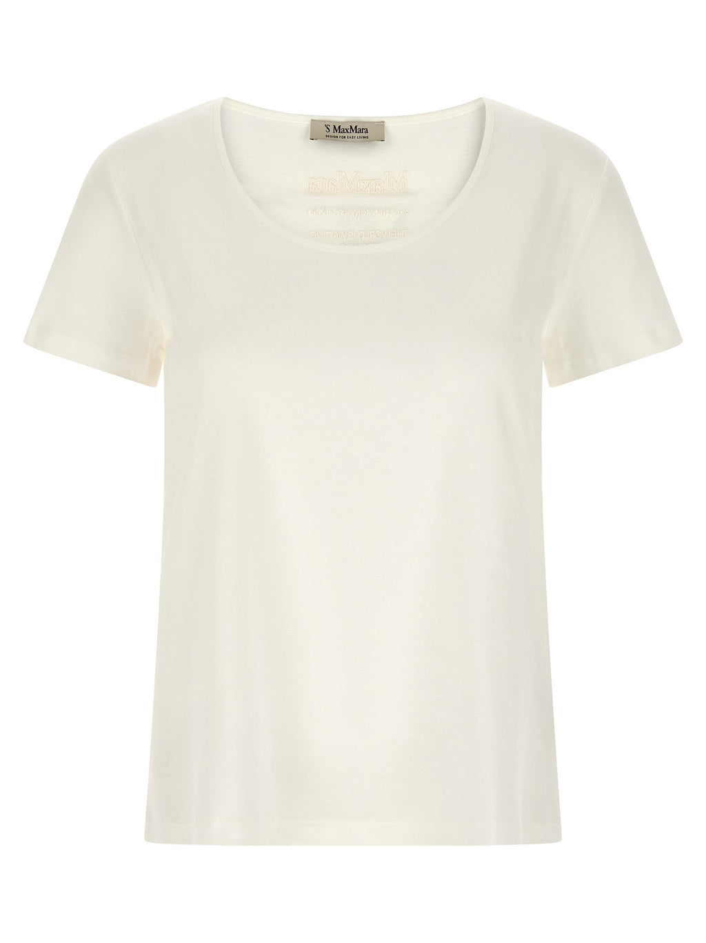 'S Max Mara White Cotton T-Shirt