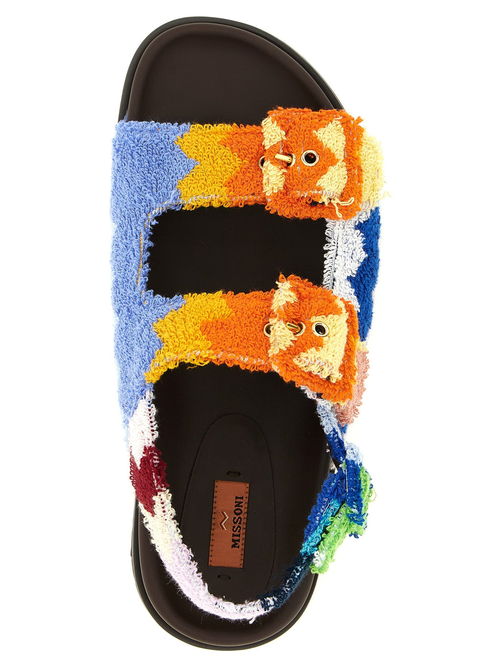 Missoni Multicolor Goatskin Flat Sandals