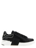 Philipp Plein Black Cowhide Low Top Sneakers