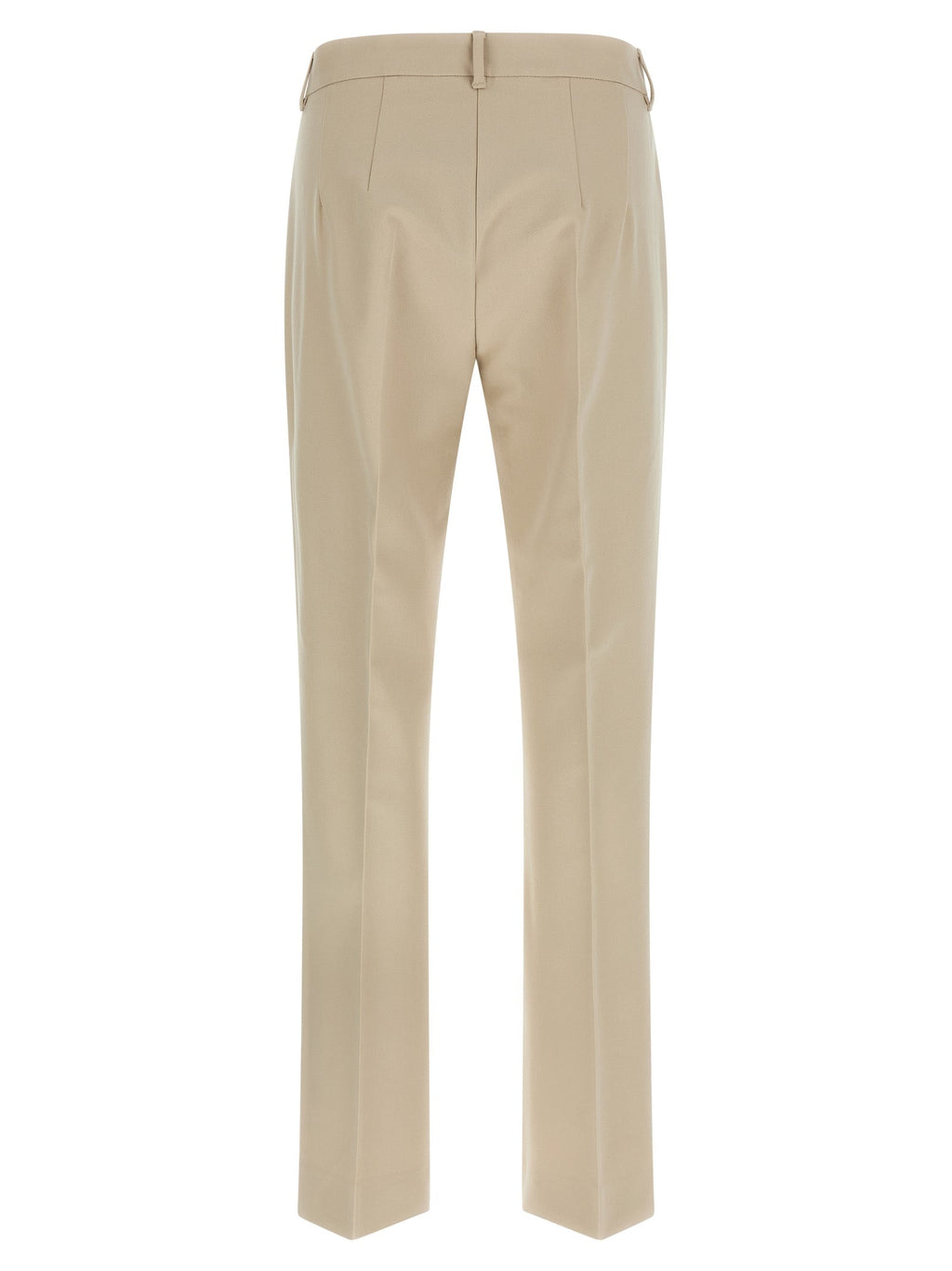 'S Max Mara Beige Cotton Cropped Pants