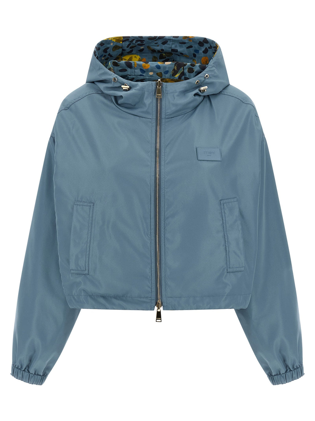 Fendi Blue Polyester Shell Jacket
