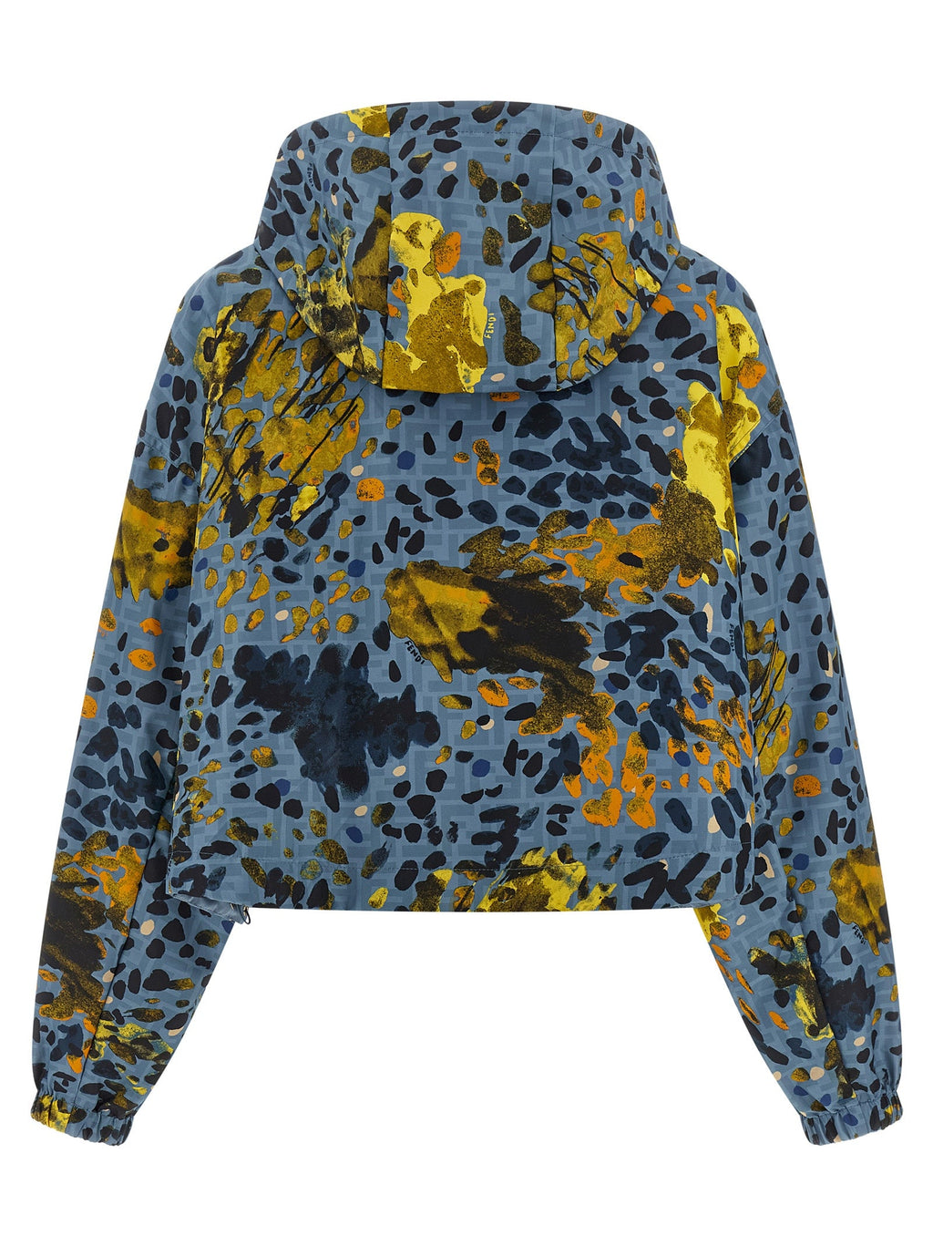 Fendi Blue Polyester Shell Jacket