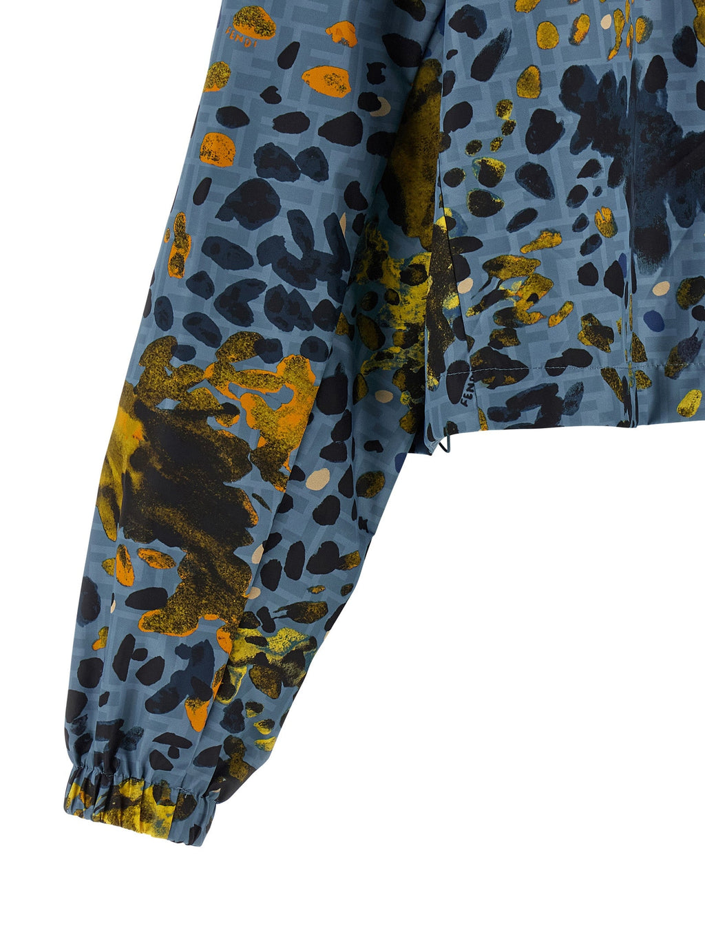 Fendi Blue Polyester Shell Jacket