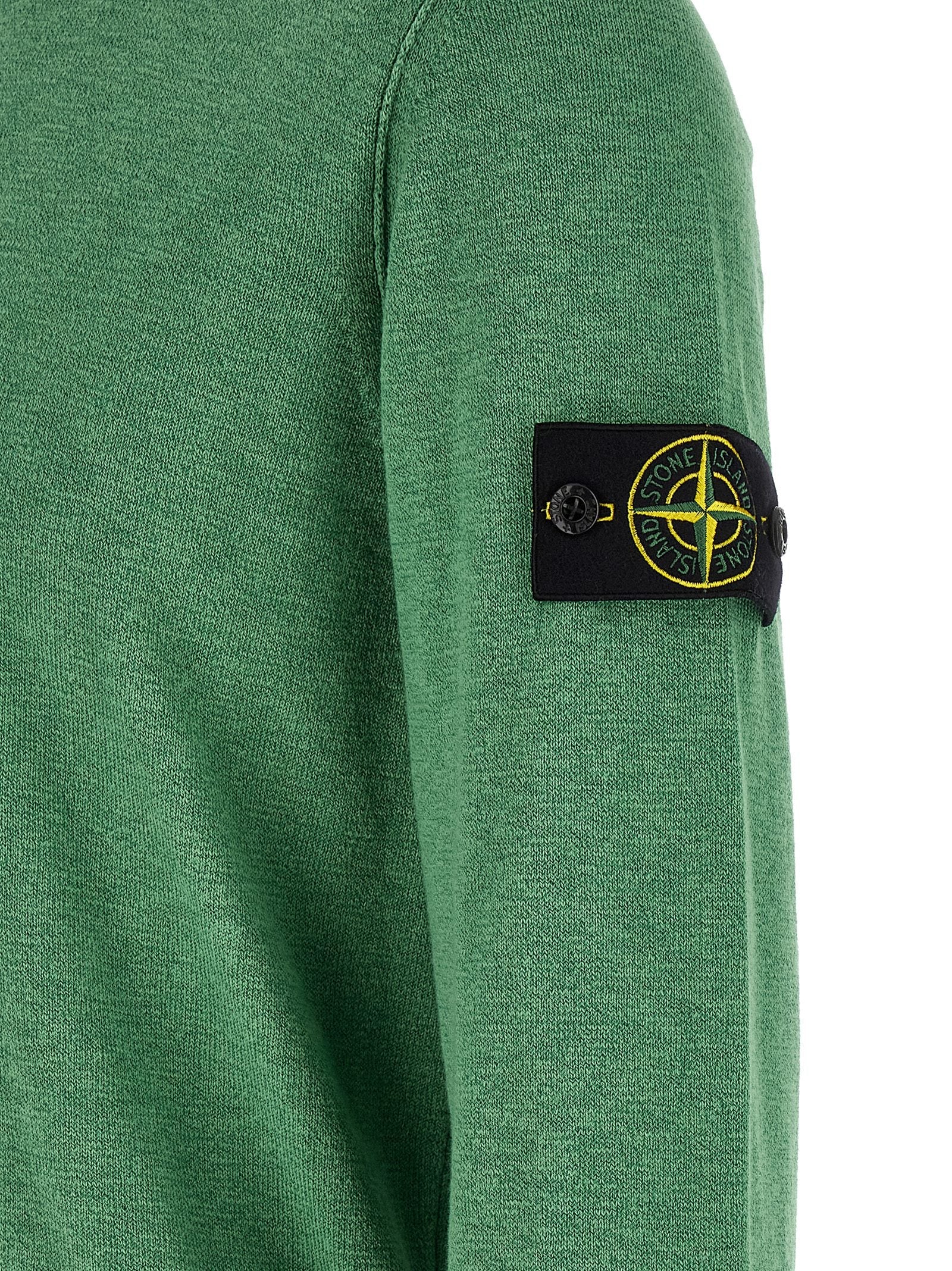 Stone Island Bicolor Cotton Cardigan