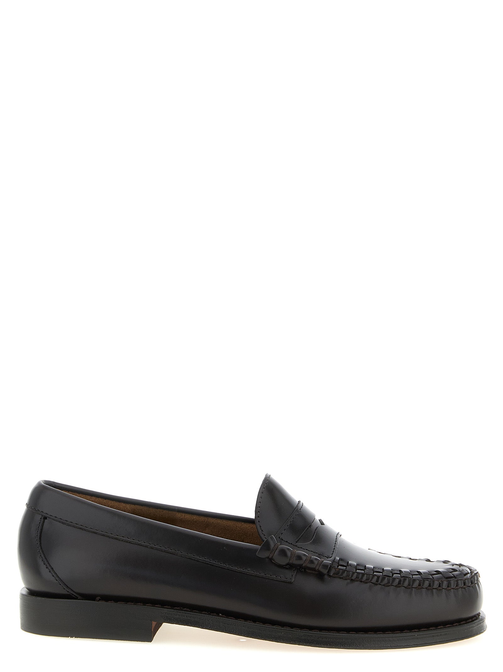 G.H. BASS Brown Cowhide Slip-On Loafers