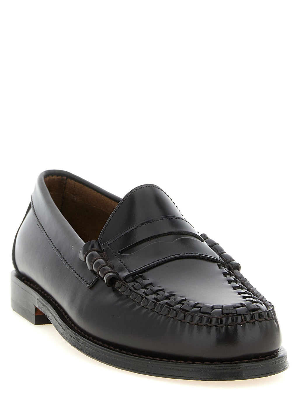 G.H. BASS Brown Cowhide Slip-On Loafers