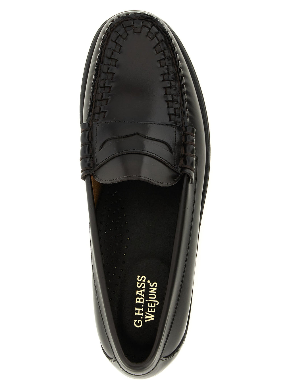 G.H. BASS Brown Cowhide Slip-On Loafers