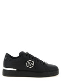 Philipp Plein Black Calfskin Low Top Sneakers