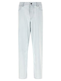 Stone Island Blue Cotton Straight-Leg Jeans