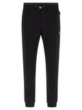 Philipp Plein Black Cotton Joggers (Workout Pants)