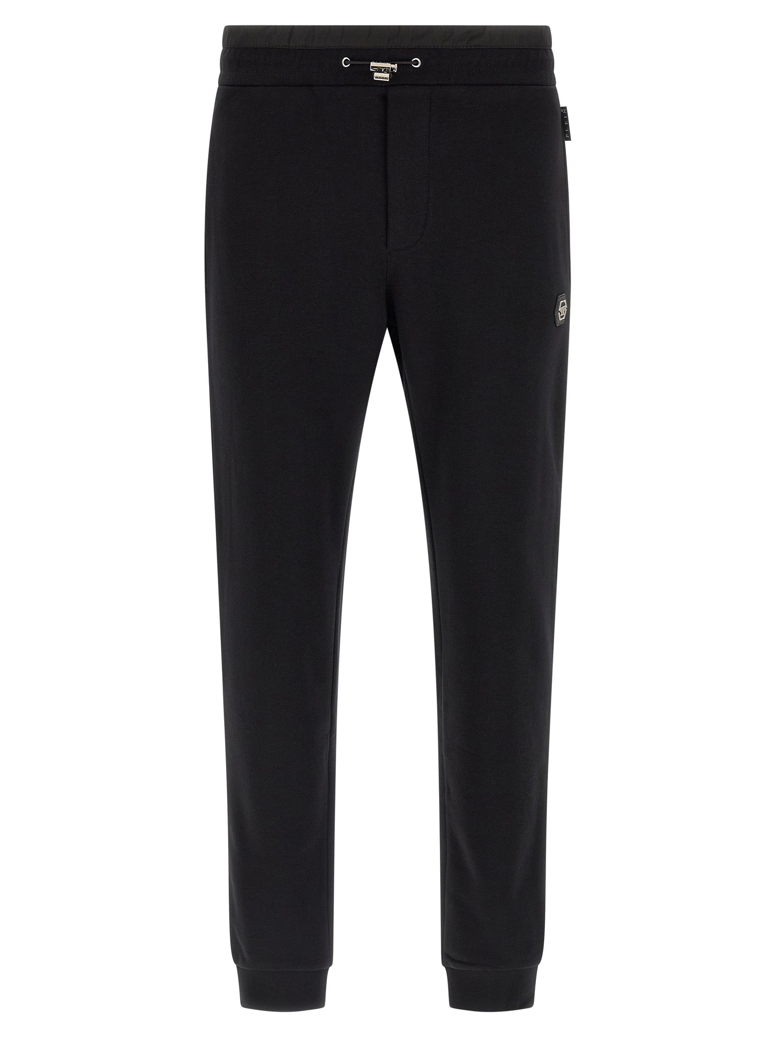 Philipp Plein Black Cotton Joggers (Workout Pants)