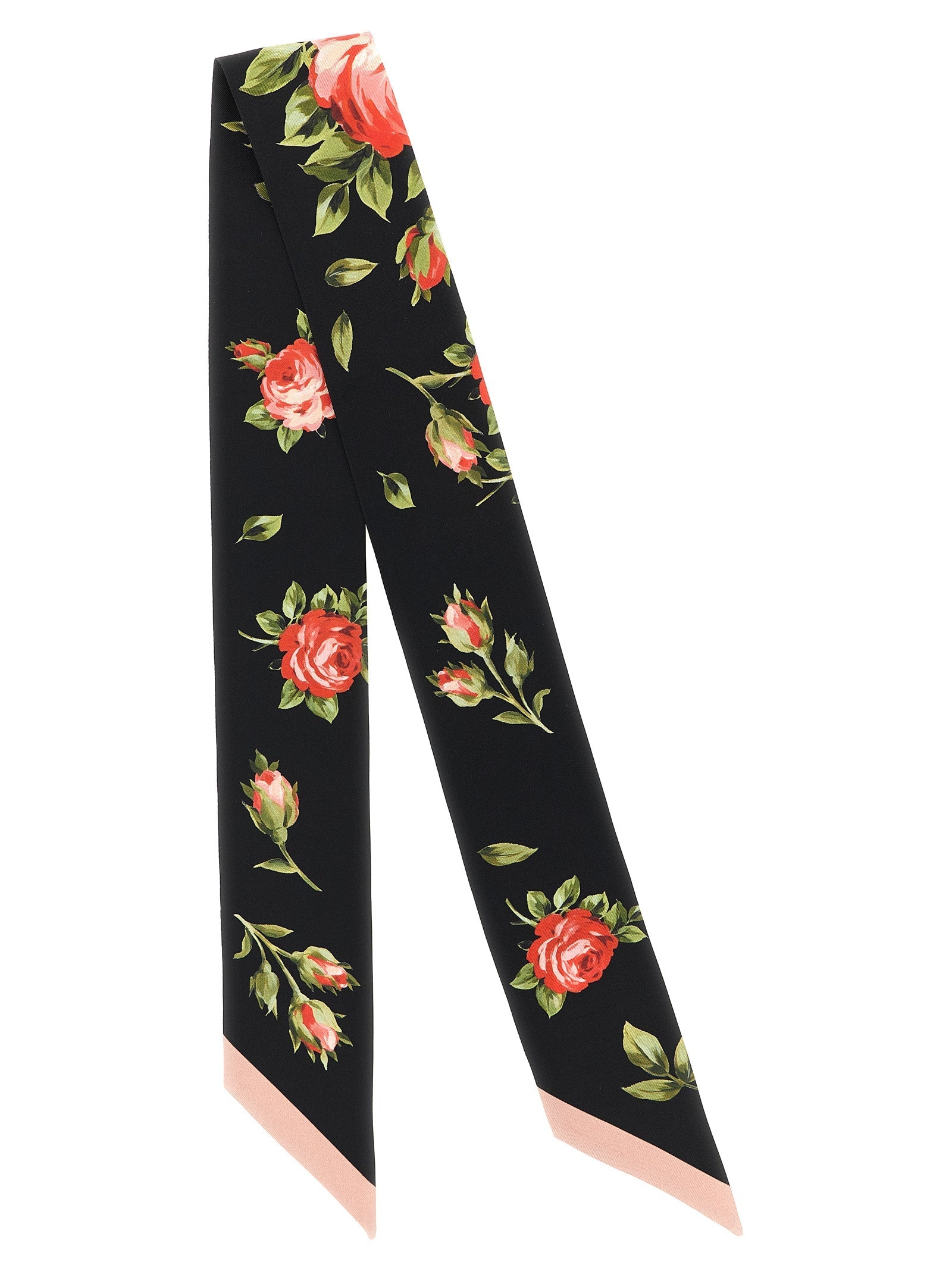 Dolce & Gabbana Black Silk Foulard