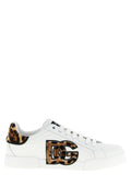 Dolce & Gabbana Brown Calfskin Low Top Sneakers