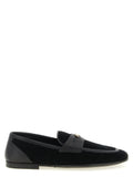 Dolce & Gabbana Black Calfskin Slip-On Loafers