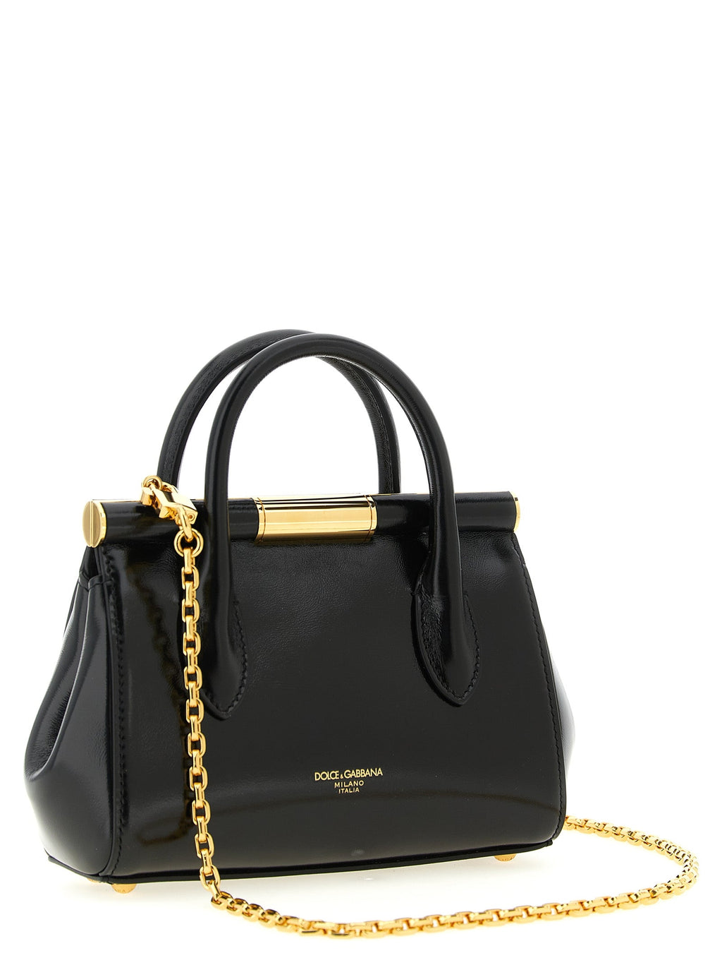 Dolce & Gabbana Black Calfskin Handbag