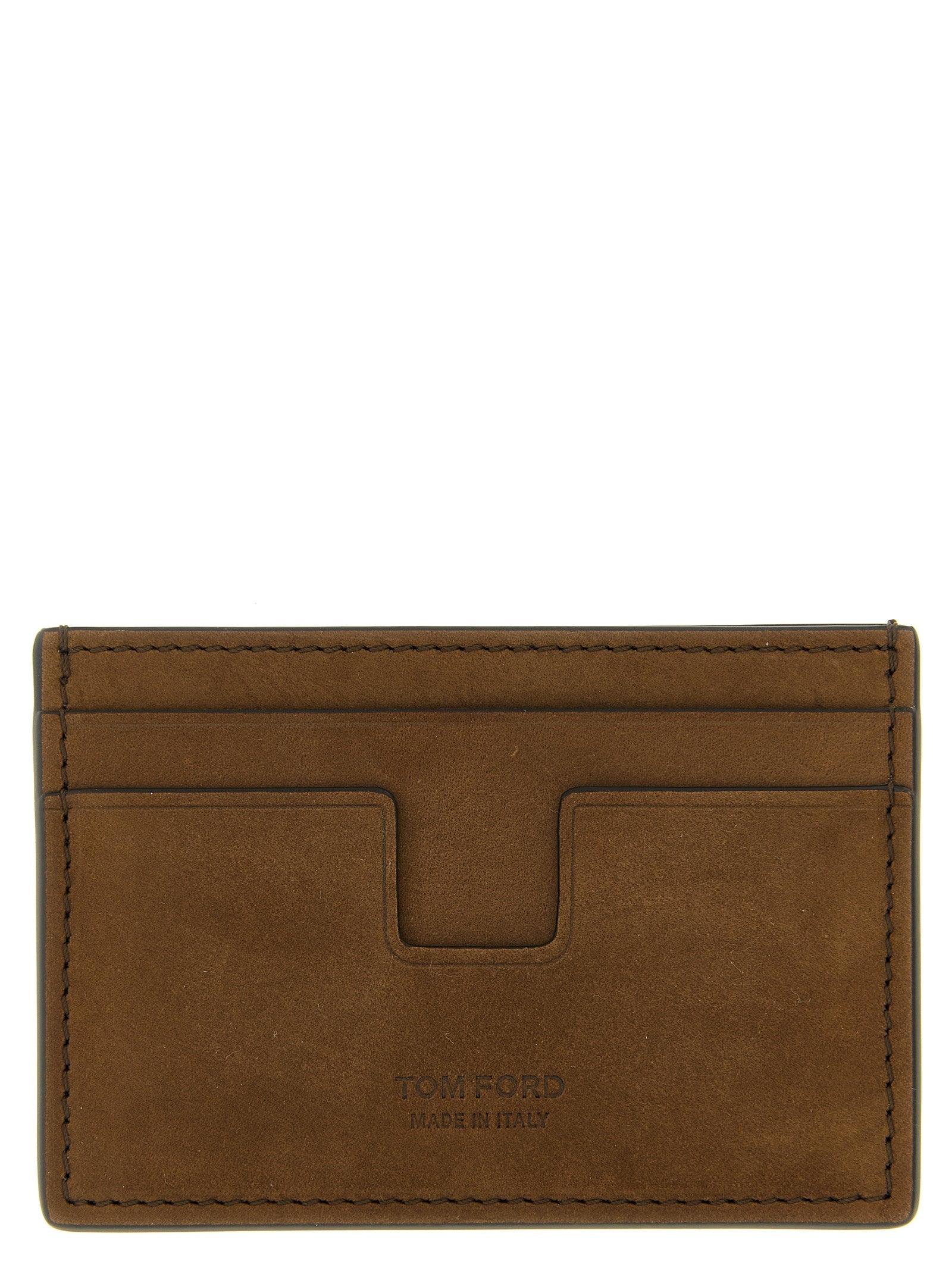 Tom Ford Brown Calfskin Cardholder