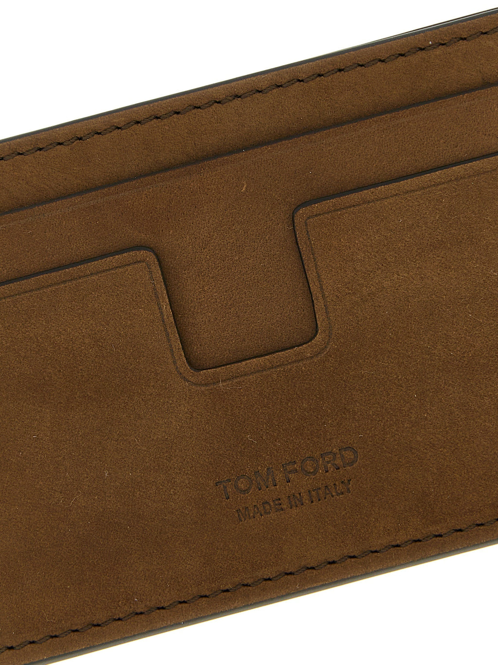 Tom Ford Brown Calfskin Cardholder