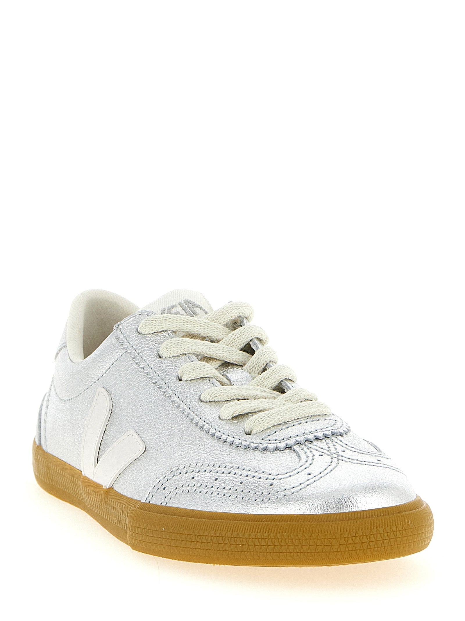 Veja Silver Genuine Leather Sneakers