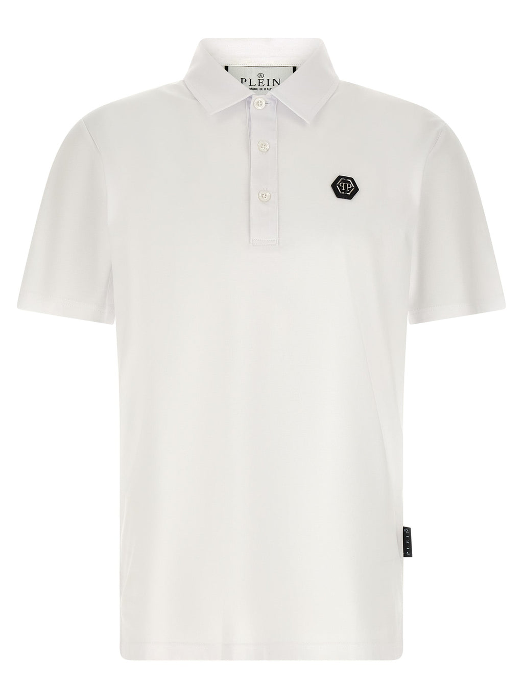 Philipp Plein White Cotton Polo Shirt