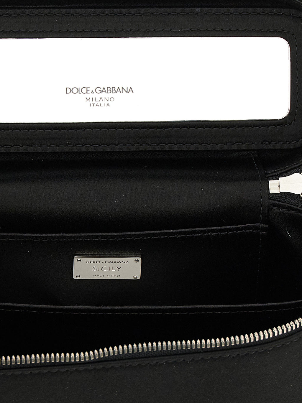 Dolce & Gabbana Black Viscose Crossbody Bag