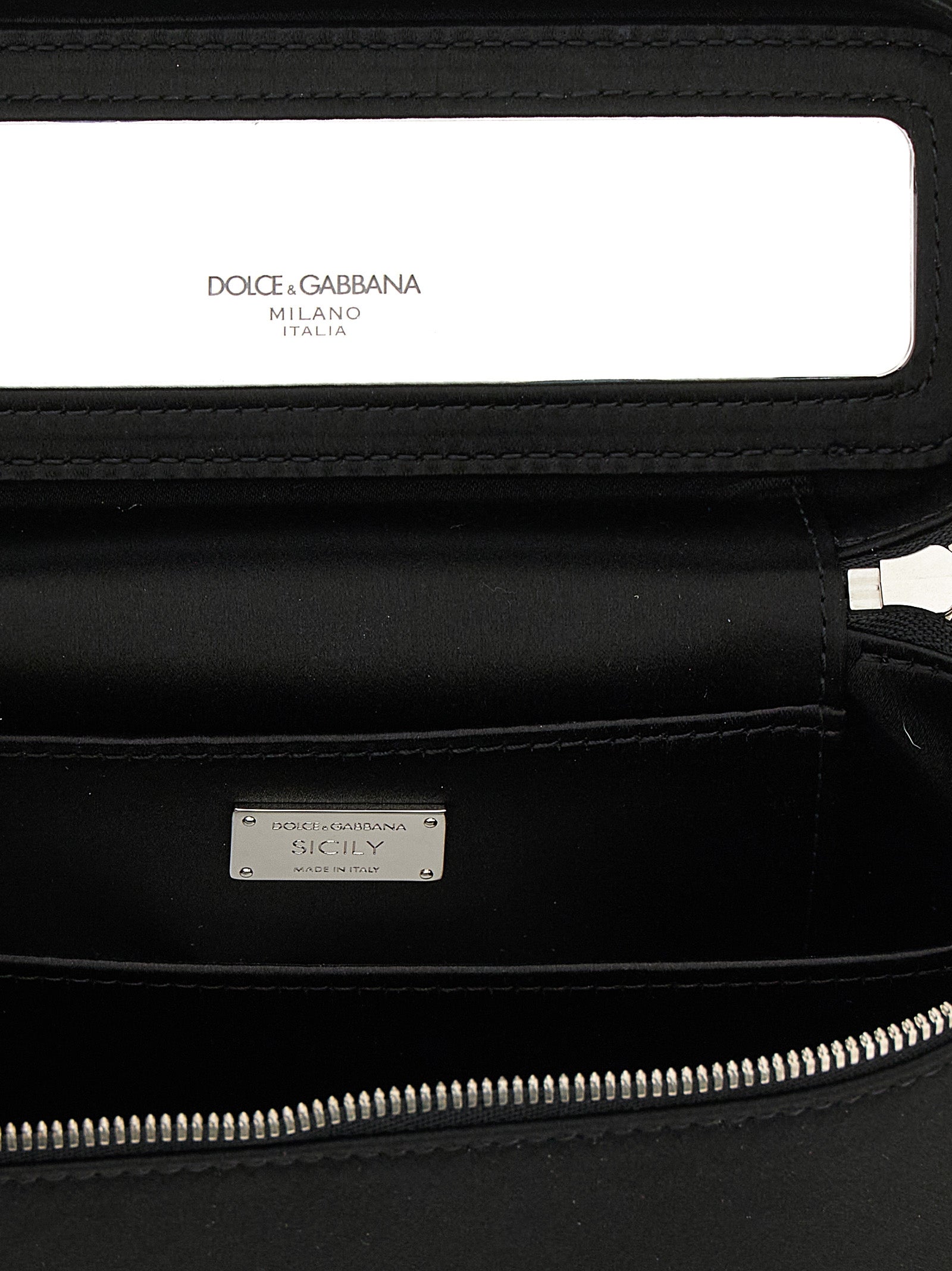 Dolce & Gabbana Black Viscose Crossbody Bag