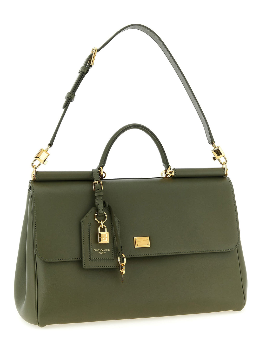 Dolce & Gabbana Bicolor Calfskin Handbag