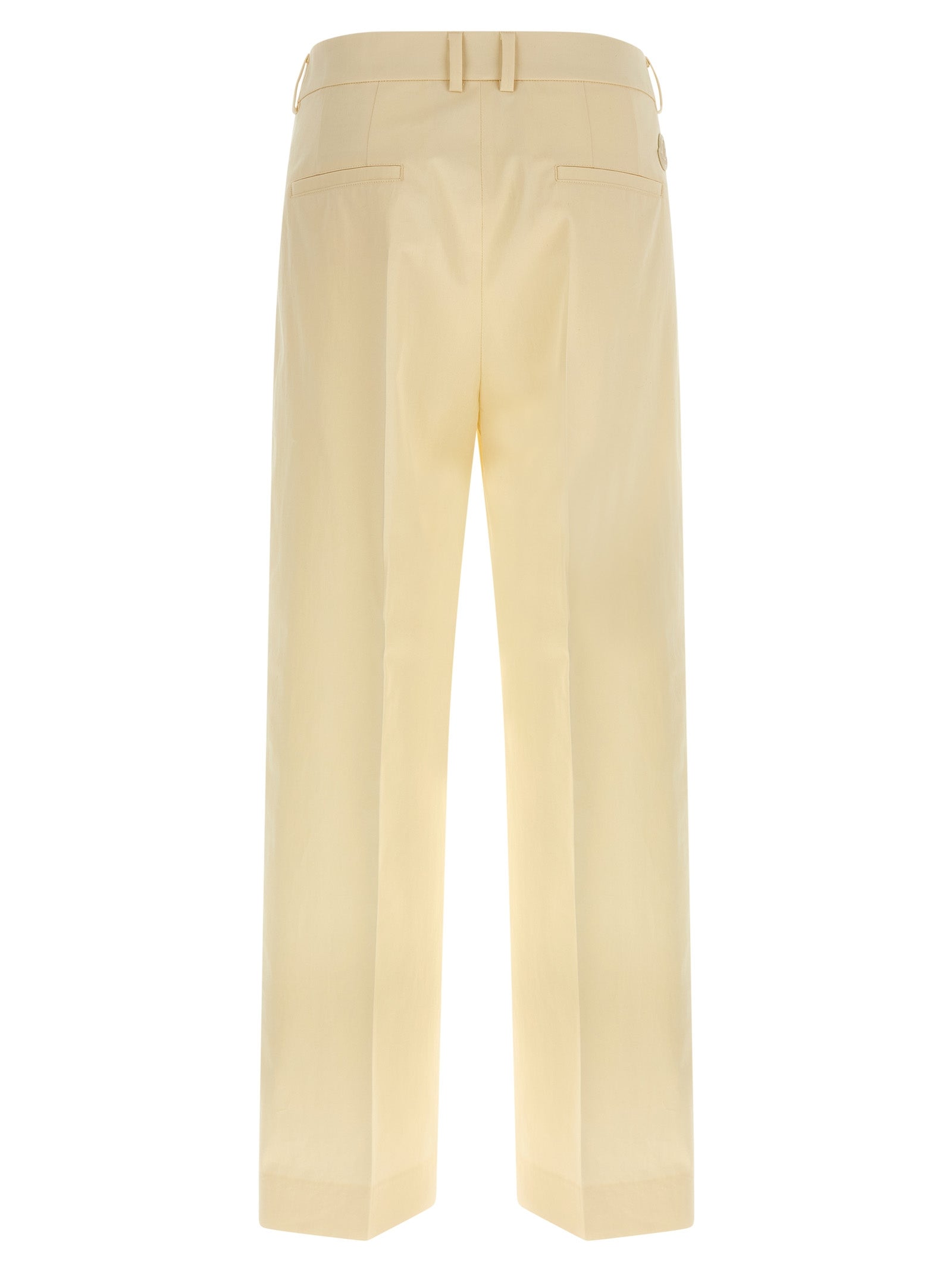 Moncler Beige Cotton Dress Pants