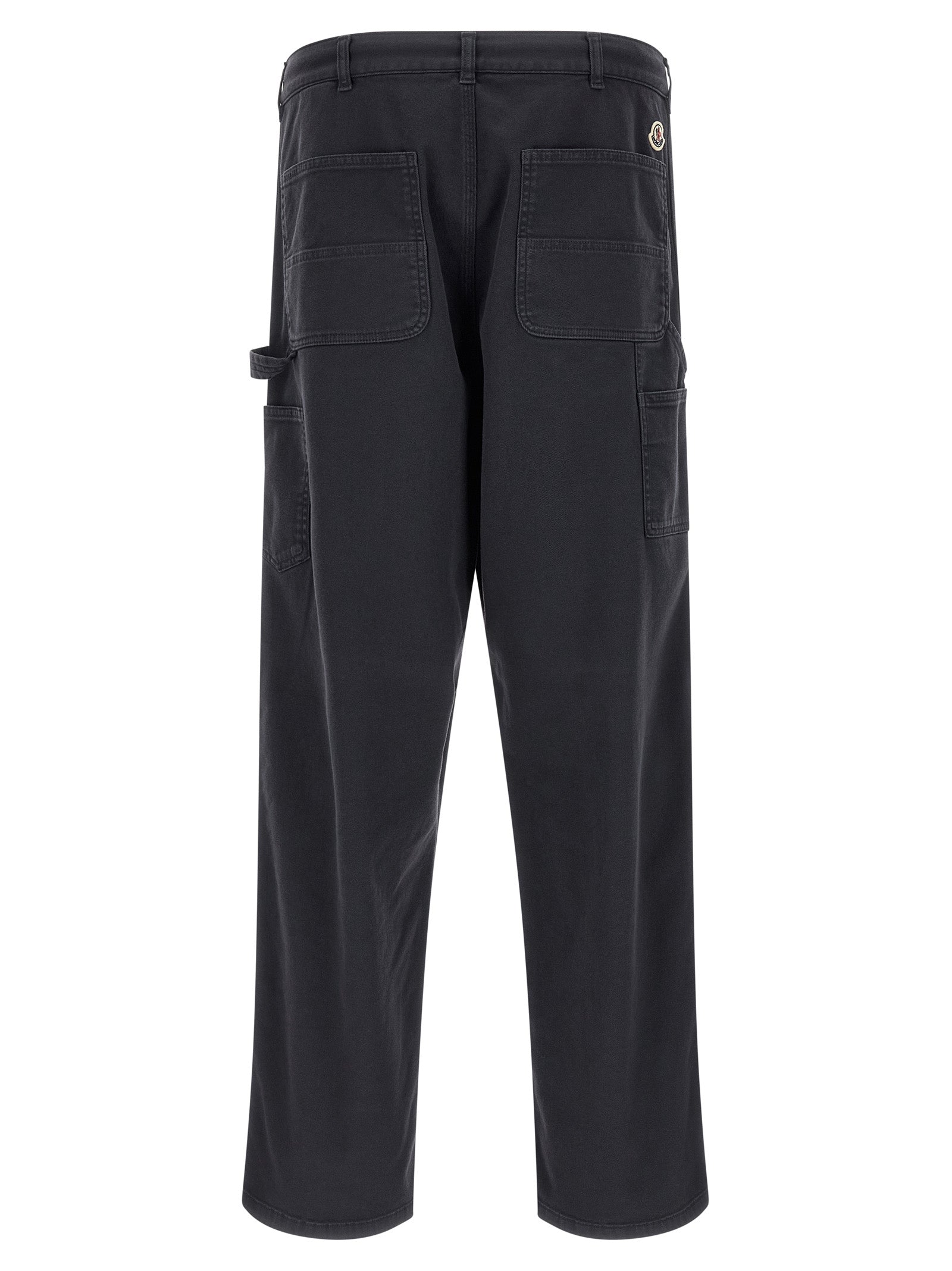 Moncler Blue Cotton Cargo Pants