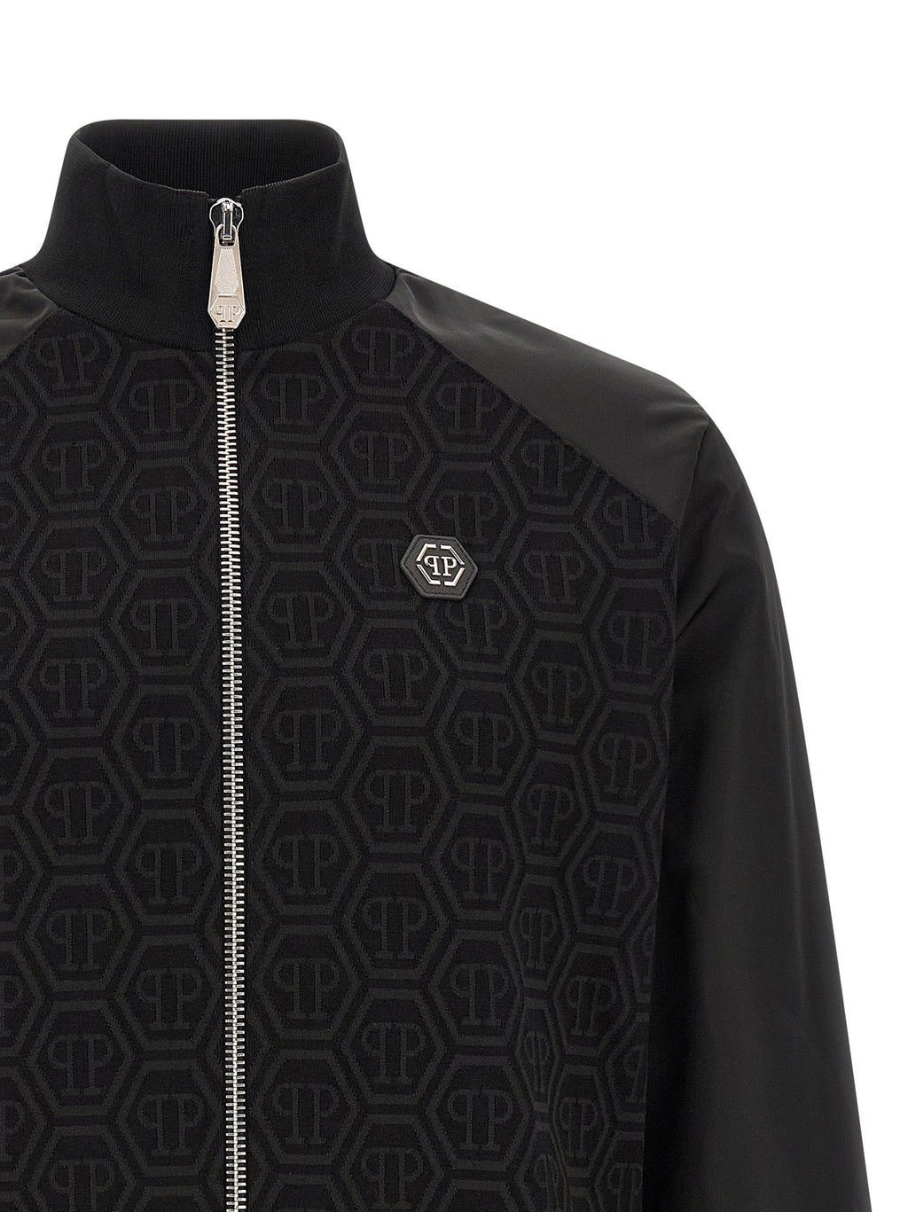 Philipp Plein Black Cotton Sweatshirt