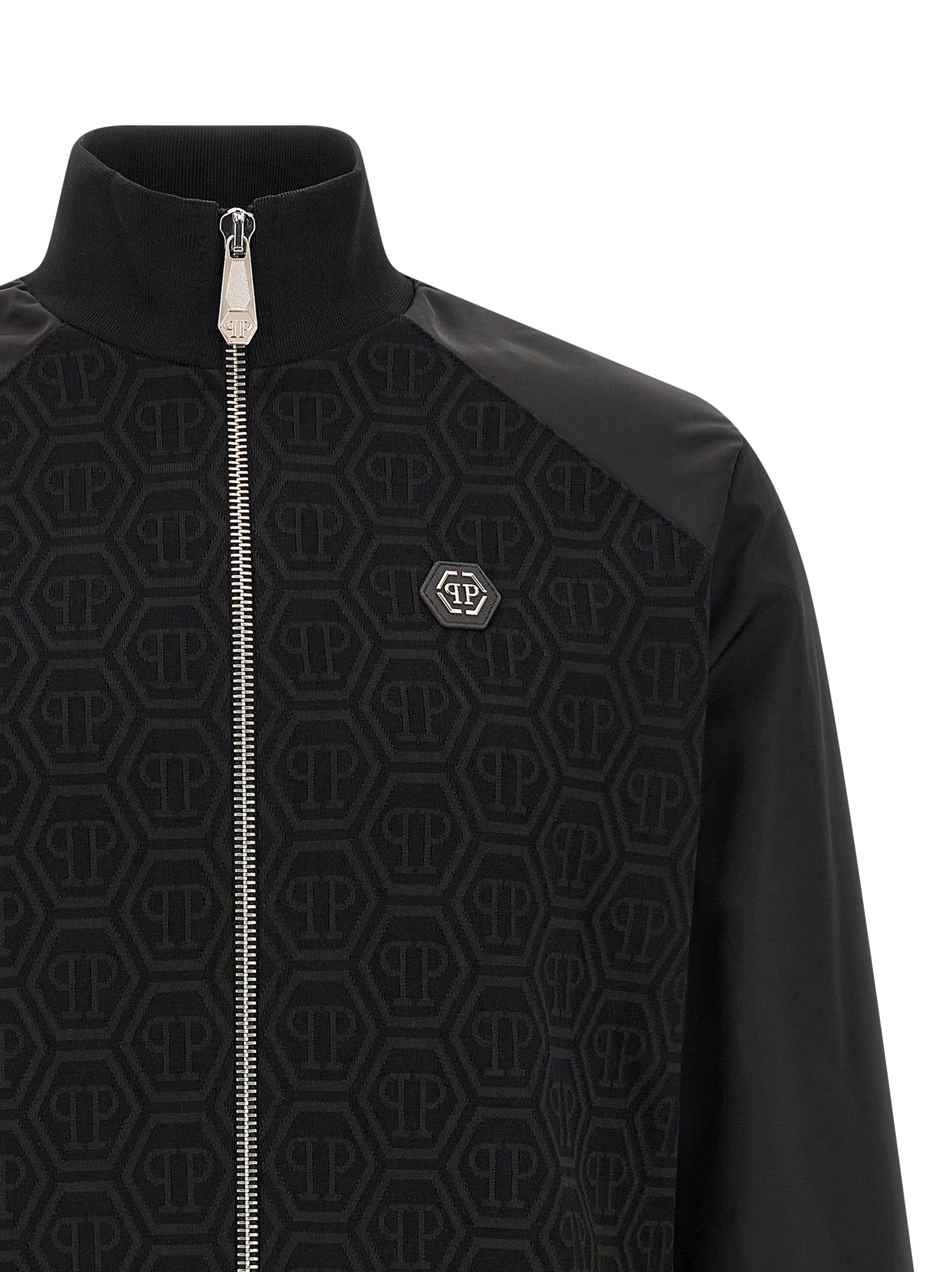 Philipp Plein Black Cotton Sweatshirt
