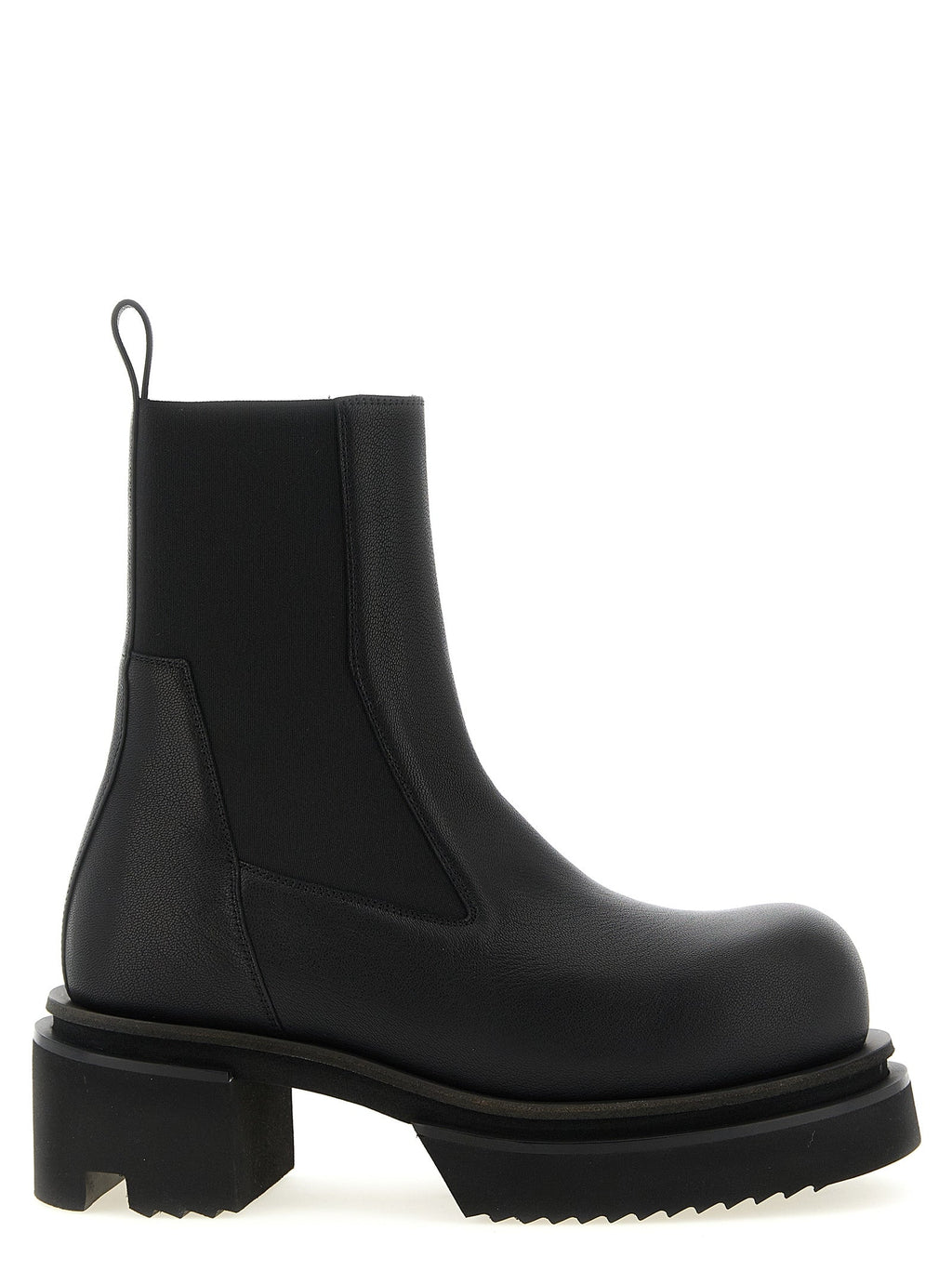 Rick Owens Black Goatskin Ankle Boots