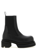 Rick Owens Black Goatskin Ankle Boots