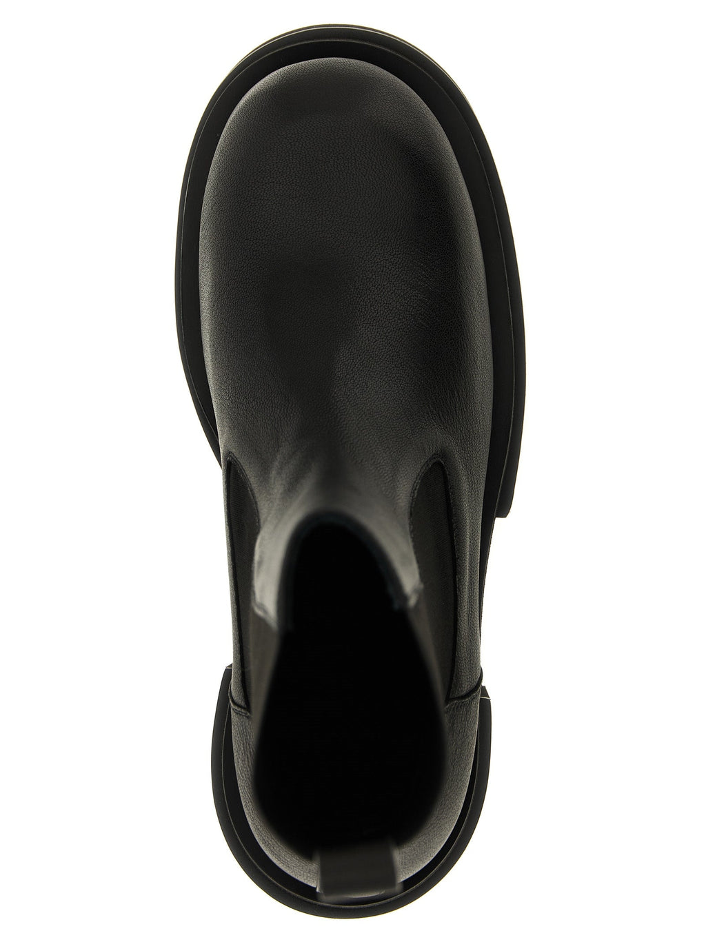Rick Owens Black Goatskin Ankle Boots